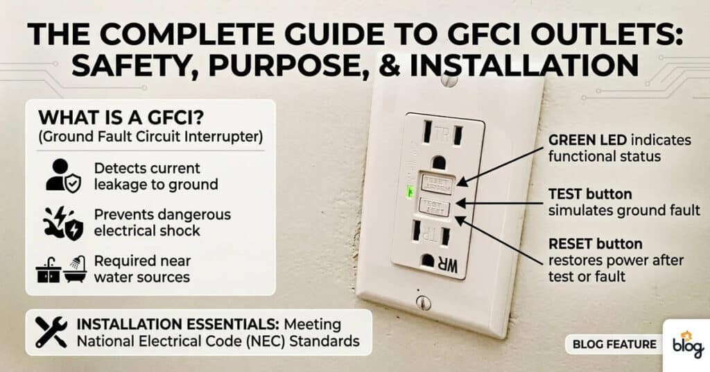 GFCI outlets by meeks propery inspections