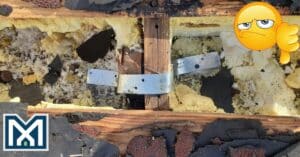 Hurricane strap installed wrong