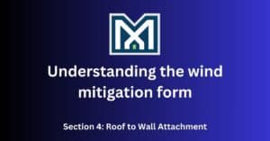 Wind Mitigation Roof to wall attachment