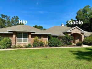 hip vs gable roof