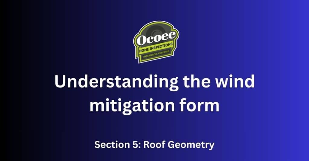 Wind Mitigation form roof shape