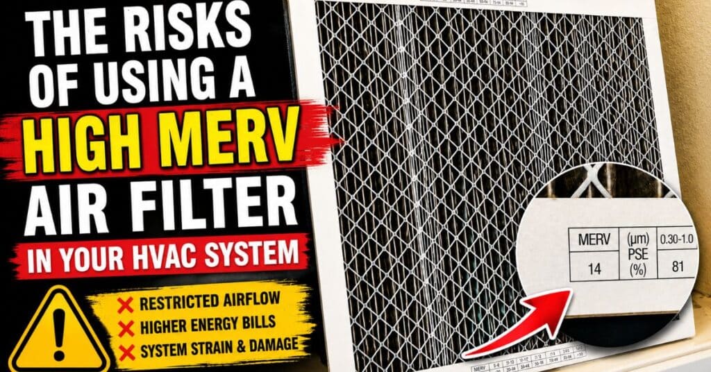 High merv air filter risk